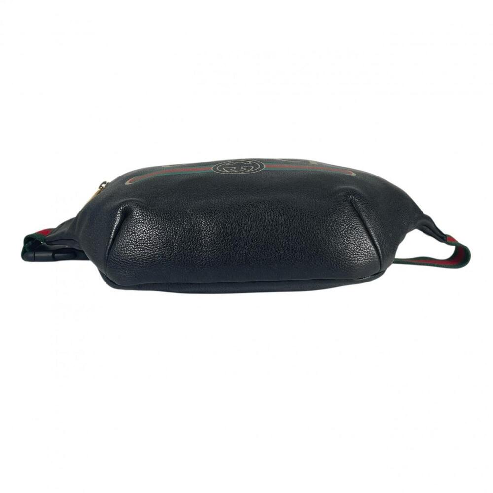 GUCCI Authentic Black Leather Fanny Pack - Picture 5 of 16